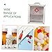 Luxshiny Wall-Mounted First Aid Case Cabinet Emergency Medicine Storage Box for Home to Install Compartments for First Aid Supplies