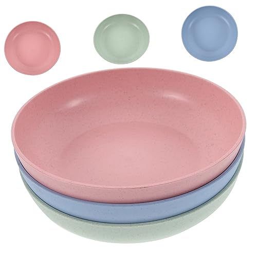 HEALEEP Cat Food Bowls for Indoor Cats 6pcs Elevated Plastic Bowls Non-Slip Base Sturdy Dishwasher Safe