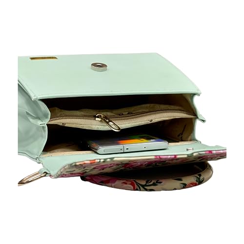Image of jazzberry Women Printed Pu Leather Sling Bag College Bags for Girls | Office | Travel | Gifts Durable Detachable & Adjustable Strap | Full Size Envelope Flap With Magnetic Closure