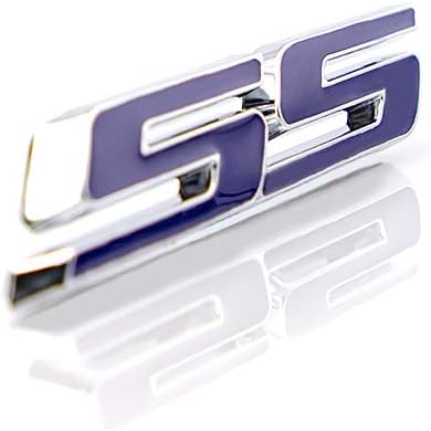 Miniatura 4 de 3 piezas de emblemas pequeños de inclinación SS para puerta del maletero del auto, calcomanía de metal 3D adecuada para Chevy Impala Cobalt Camaro