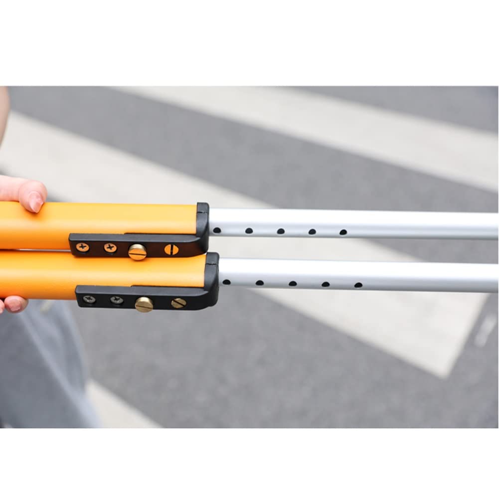 Muletas axilares Ajustables, Bastones para Caminar para Adultos, Mango ergonómico, Ayuda para Caminar para Personas Mayores, adecuadas para Altura: 150-190 cm/5'-6' 2''