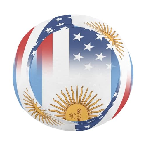 American and Argentina FlagChildren's Bucket Hat for Boys and Girls, Breathable Summer Beach Hat52cm4