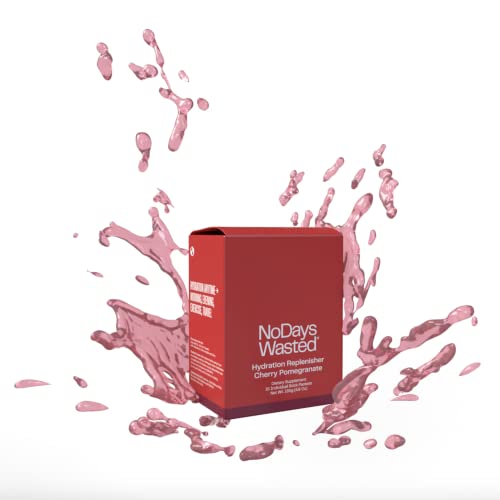 No Days Wasted Hydration Replenisher 15 Count - Electrolyte Powder Drink Mix - Cherry Pomegranate - Sodium And Potassium For Rehydrating Plus Vitamins For Support (15 Count) #TOP2