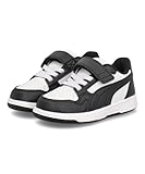 Coupe droite ; dessus synthétique ; lacets élastiques et fermeture ; semelle intermédiaire en caoutchouc ; semelle extérieure en caoutchouc ; doublure en maille ; PUMA tout-petits : recommandé pour les tout-petits entre 0 et 4 ans