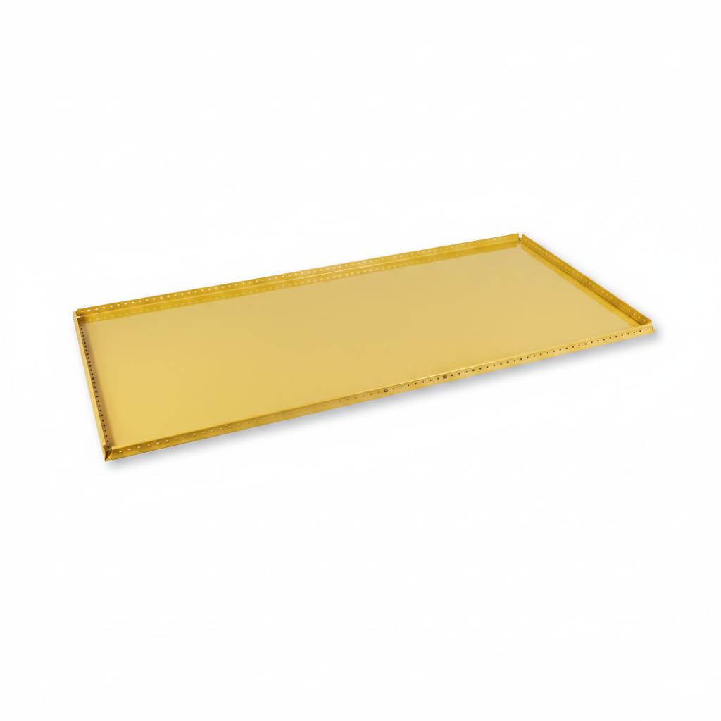 Außentablar 750x500 1004 Goldgelb kompatibel mit USM Haller | Passend für USM Haller · Stahl pulverbeschichtet · Tablar / Ablage / Regalboden · Seitenteil außen · 1:1 Ersatz