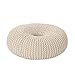 Produktbild Christopher Knight Home Truda Strickpouf, Baumwolle, Donut-Design, Beige