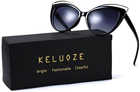 KELUOZE Womens 100% UV Protection Sunglasses Cat Eye Sunglasses Aviator Wayfarer Sunglasses