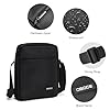 OSOCE Mens Shoulder Bag Messenger Bag Travel Business Waterproof Crossbody Pack Chest Sling Bag Satchel Phone Bag Casual Handbag with Adjustable Strap for Men Working Shopping Daily Use Black Large #4