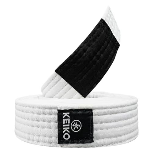 Keiko, Faixa de Jiu Jitsu, Unissex Adulto, Branco, A1 (2,60m)
