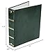 Magnetic Self-Stick 3-Ring Photo Album 100 Pages (50 Sheets), Hunter Green