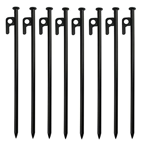 Clous pour tente solides : piquets de fixation en acier pour bivouac