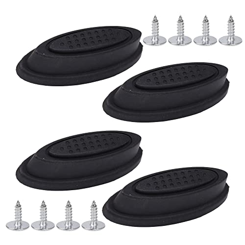 Image of Etfbuy 4pcs Black Luggage Side Stud Feet Pad Suitcase Side Peg Support Replacement for Z020