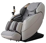 vComfort Primus 4D Pro Full Body Shiatsu Massage Chair, i-Open Flexible SL Track, Zero Gravity, Reflexology Foot Massage, Airbag Massage, Body Stretch, Body Scanner & Carbon Fiber Heating (Grey)