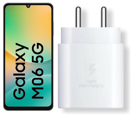 Image of 25W C-Type Super Fast Adapter Compatible with Samsung Galaxy M06 5g Super Fast Charger Adapter for S24 /S23 /S23 fe /S22 /S21 /21 fe /S20 /M16 /A16 /M15 /M35 /M05 /A14, A15 /S24 fe /A34 5g, White