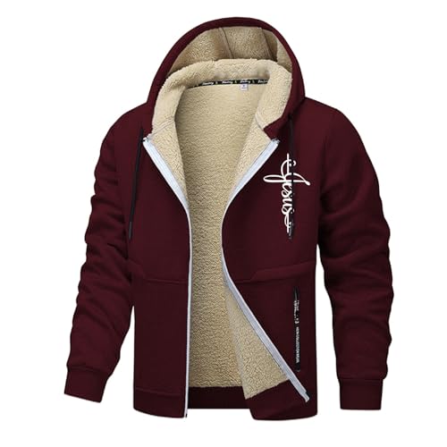 SRZYMJ Wein Warmer Herbst/Winter-Mantel aus Wildleder für Herren Outdoor Für Wärme Jacken Herren Herren Winter Jacken Aus Wolle Mit Revers Lässiger Einfarbiger Kaschmirmantel Kurzmantel XL