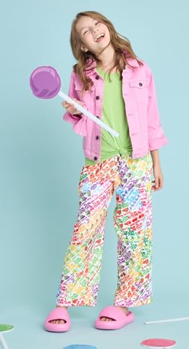 Image of iscream Dum Dums Print Big Girls Silky Soft Plush Fleece Pants Collection