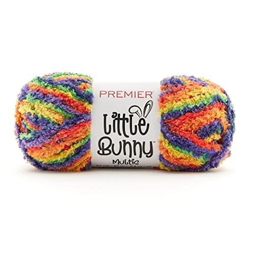 Premier Yarns Little Bunny Yarn Bulky Weight Plush Knitting and Crocheting Yarn 100% Polyester Cotton Candy 3.5 oz 109 yards product thumbnail 16