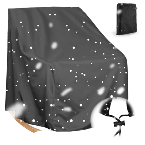 Funda para mecedora impermeable 420D negra que protege tus muebles de patio contra el clima 2