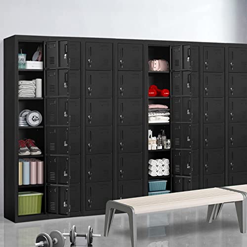 Atripark Metal Locker for Office Storage Locker Employees Locker for School Gym Lockers Corridor Locker 6 Tier 6 Door - Thumbnail 5