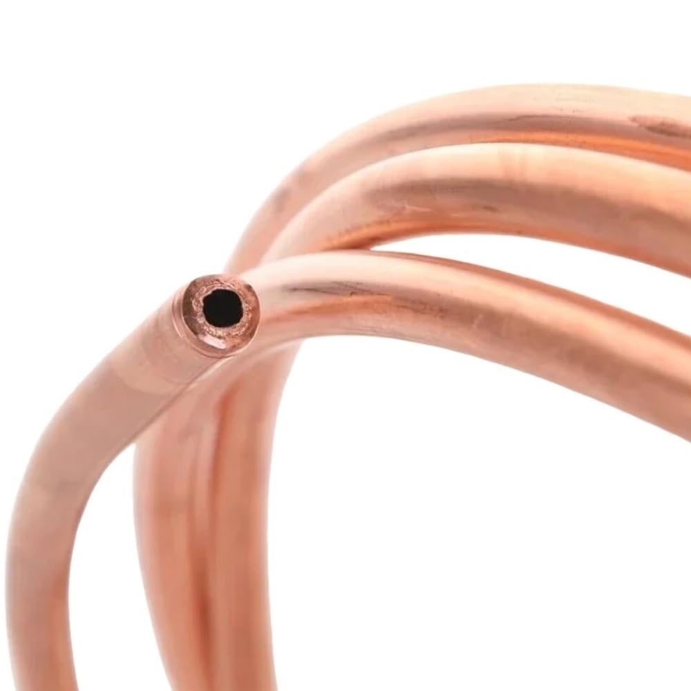 1 unidad de tubo de cobre blando en espiral for equipos de refrigeración, tubo flexible de alambre de cobre puro for circuitos de refrigeración(10METERS*4MM*1MM)