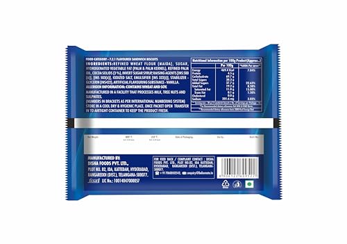 Image of BakeMate BRO Choco Vanilla Sandwich Biscuits Family Pack - Combo Pack of 3 (500g Each) | Vanilla Cream Biscuit | Snack for Kids | Family Pack Sandwich Cream Biscuit | Tea Time Snack | Cookies Packs | Value Pack Biscuits