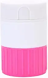Triturador e cortador de comprimidos 4 em 1, esmaga cortes e armazena pílulas, vitaminas, comprimidos. Compartimento de armazenamento embutido, possui lâmina de aço inoxidável, portátil e amigável