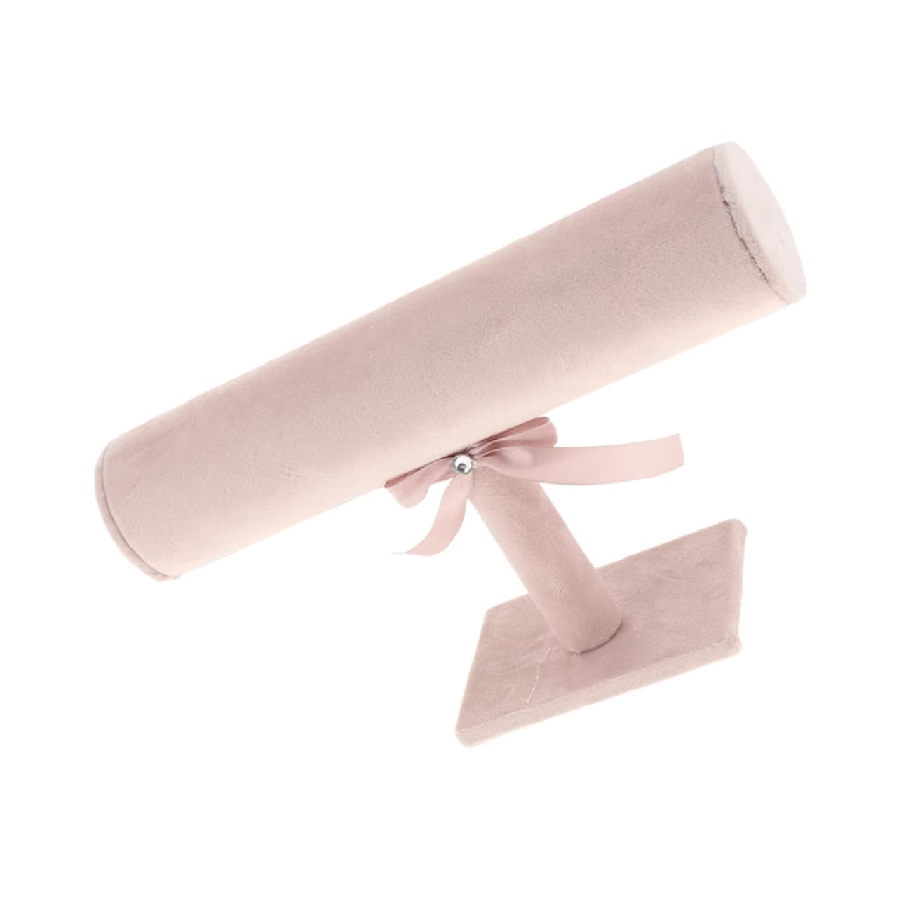CIYODO Ornament Display Stand Bracelet Hair Ties Jewelry Bracelets Bracelet Display Stand Hair Scrunchie Stand Bangle Display Stand Wristband Watch Stand Bracelet Holder Display Rack Pink