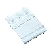 2PCS Useful Women's 3 Hooks Bra Strap Extender Extension White