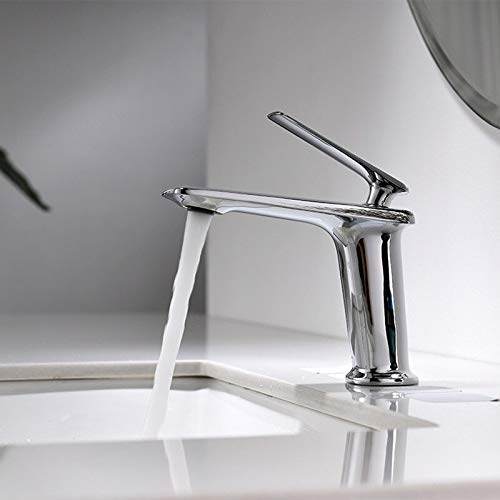 Robinet en laiton noir et cuivre pour rénovation moderne de salle d'eau
