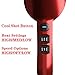 1875W Professional Ionic Hair Dryer, Salon Lightweight Blow Dryer, 2 Speed and 3 Heat Settings, Powerful Ceramic Fast Dryer with Diffuser, Concentrator and Comb (Red)