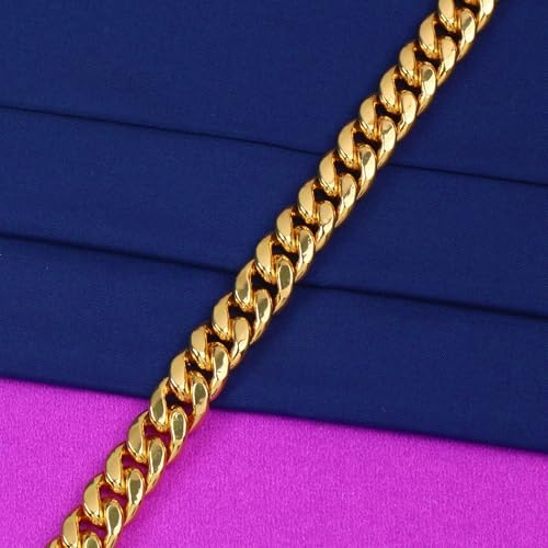 Image of CUTE GOLD Bracelets for Boys /Chain Bracelet for Men's Birthday Gift for Men's and Boys Gift for Husband (8-Inch)