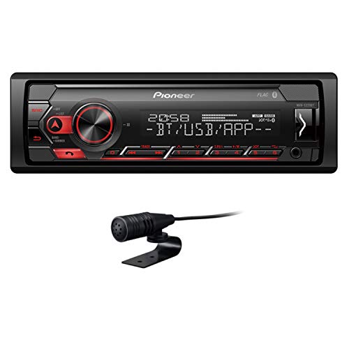 image for Pioneer MVH-S320BT 1-DIN receiver with Bluetooth, Red illumination, US