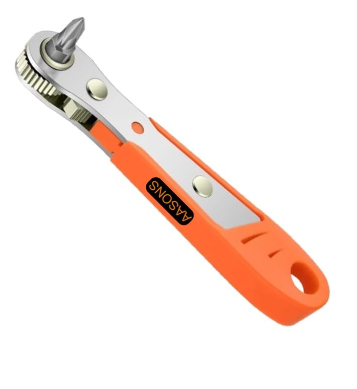 AASONS Mini Ratchet Wrench, Right Angle Phillips Magnetic Screwdriver For Confined Hard To Reach Spaces With 1/4" Drive High Torque Offset Reversible Mini Ratchet Spanner For Tight Areas (B0DB5936JN) Amazon Price History, Amazon Price Tracker