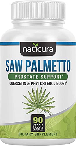 Naticura Saw Palmetto Prostate Support - Saw Palmetto For Hair Growth In Women And Men With Pumpkin Seed, Vitamin D3, Vitamin E, Zinc, Vitamin B - 90 Capsules #TOP23