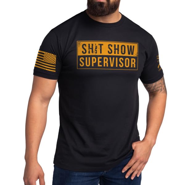 Grunt Style Sht Show Supervisor Mens T-Shirt (Large Black)