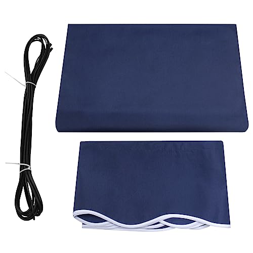 MCombo Patio Awning 9.4x7.8 Feet Fabric Replacement Sunshade Canopy for Retractable Awnings (9.4x7.8 ft, Dark Blue)
