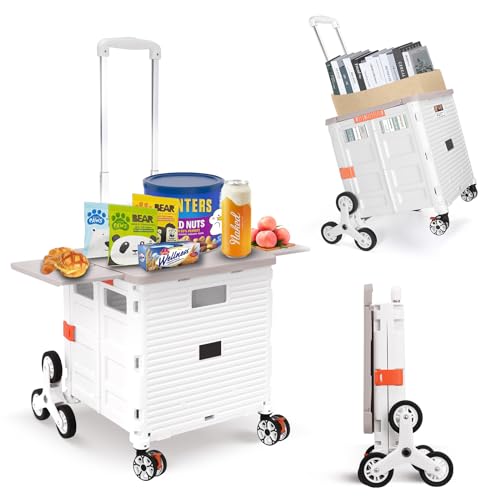 Foldable Utility Cart with 360° wheels