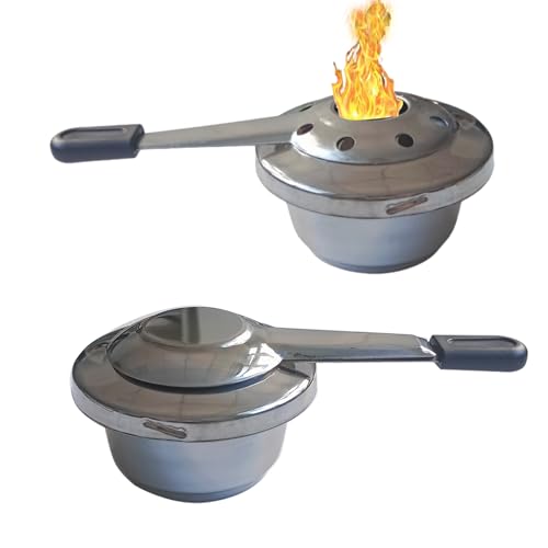 Brûleur à Pâte Combustible + 1 Boîte 80g – Pour Fondue, Réchaud, Alambic – Diamètre 8-10,5 Cm