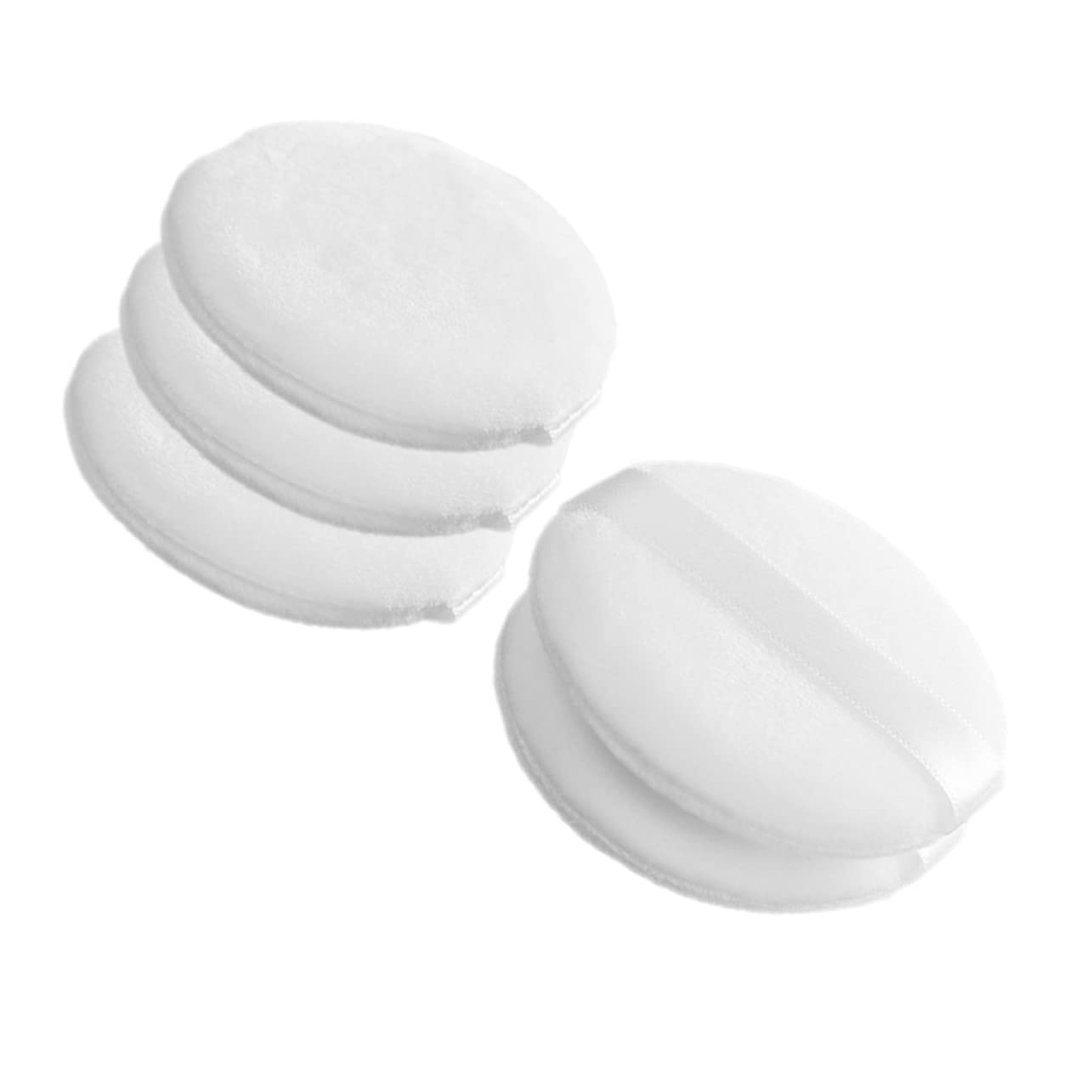 Healeved Rounded Makeup Powder 5pcs Makeup Accessories Girls Cosmetics Puff Tool Fine Short Hair Quality Portable Convenient