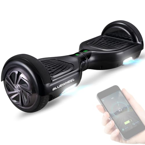 Bluewheel 6,5' Premium Hoverboard HX310s – Elektroboard mit LED, Bluetooth Lautsprecher, starker Dual Motor, HX Hoverboard App-kompatibel, ideal für Kinder & Erwachsene, deutsche Qualitätsmarke