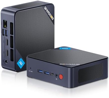 BOSGAME N100 ミニPC インテル第12世代 N100 プロセッサー 最大3.4GHz B100 小型PC 装備Windows 11 Pro, 16GB DDR4 512GB M.2 PCIe SSD 2TBの拡張をサポートする 4K 60Hz 3画面同時出力, 有線LAN 2.5G, 高速WiFi5, USB 3.2, 2*HDMI, USB-C PD給電 静音 省電力小型パソコン