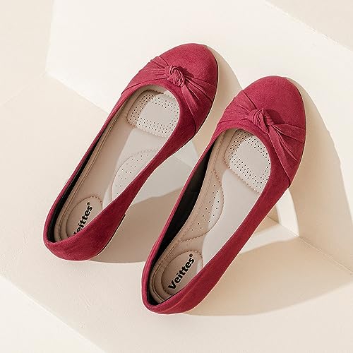Image of Veittes Women's Round Toe Wide Width Ballet Flats