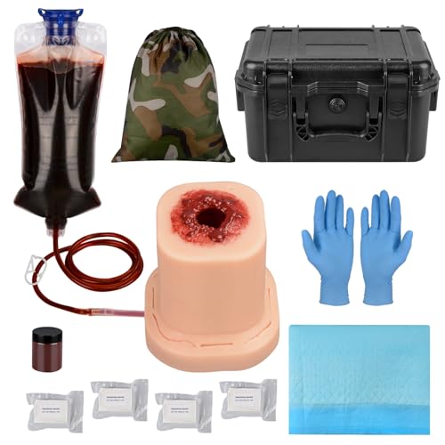 Image of Gunshot Wound Packing Trainer Kit, Bleed Control Trainer, Stop the Bleeding Training Kit for Medical Classes - Tactical Box