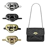 【Diseño de bloqueo giratorio de moda】 El asa del bolso adopta un diseño de bloqueo giratorio. Puede girar la cerradura para bloquearla y abrirla, lo que es fácil de instalar y usar. Los estilos son versátiles, simples y generosos, elegantes y elegantes, muy adecuados para bolsos de mensajero y bolsos de bricolaje.