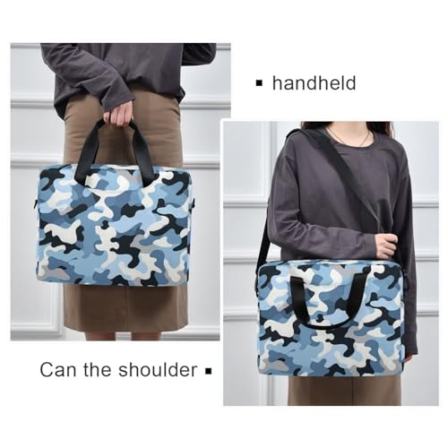 Funda para laptop portátil 15.6" azul camuflaje miniatura 2