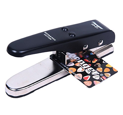 Signstek Portable Flanger guitarra Pick Maker Plectrum Punch DIY tarjeta cortador Negro
