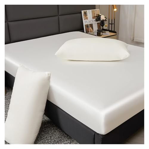 Drap-housse imperméable en satin 140x190 anti-tache avec élastique