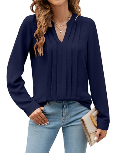 Image of Blooming Jelly Women's Long Sleeve Blouses Dressy Casual Business Work Tops
