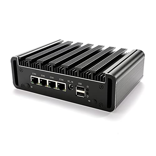 Micro Firewall Appliance, Mini PC, VPN, Router PC, Intel N5105, HUNSN RS39, AES-NI, 4 x 2.5GbE I226, Console, 4 x USB, Mini DP, HDMI, SIM Slot, Barebone, NO RAM, NO Storage, NO System – Bild 4