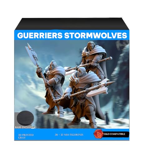 Pack de Figurines Guerriers Stormwolves 32 mm – Non...